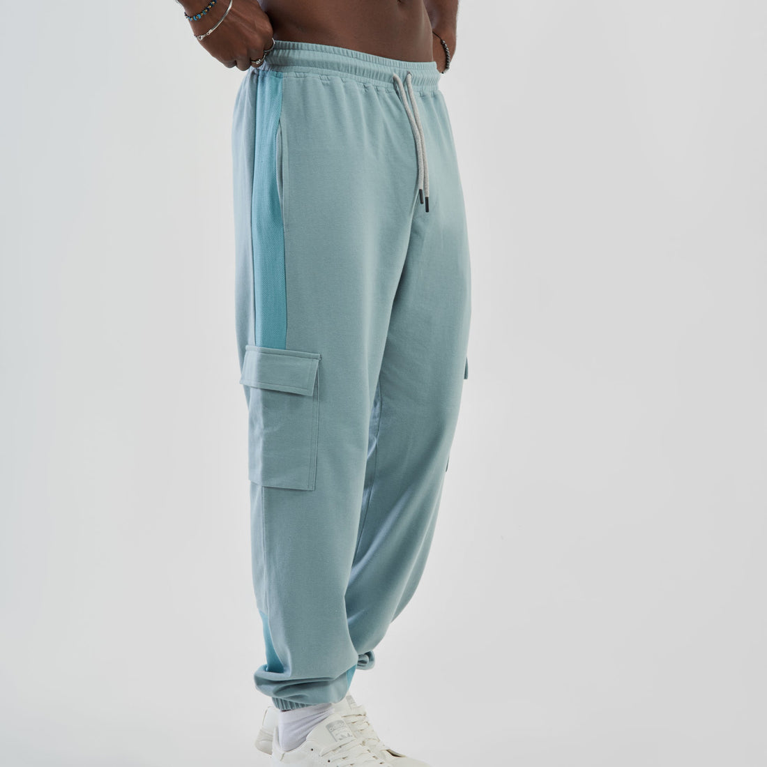 mint cargo jogger pants worn 