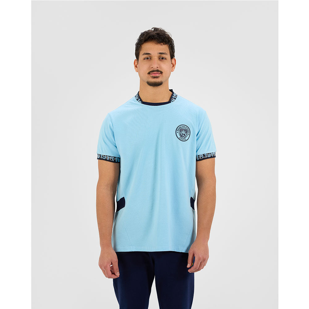 set summer T-shirt & pants (Light Blue)