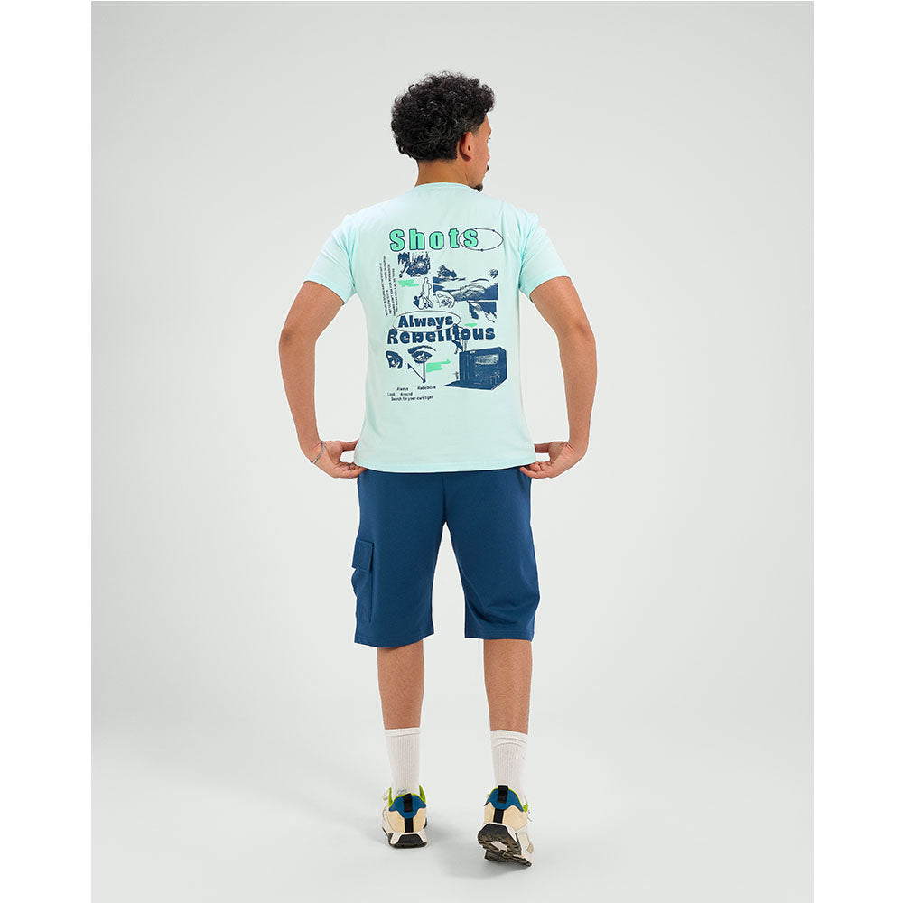 set summer T-shirt & Short  (Baby Blue)