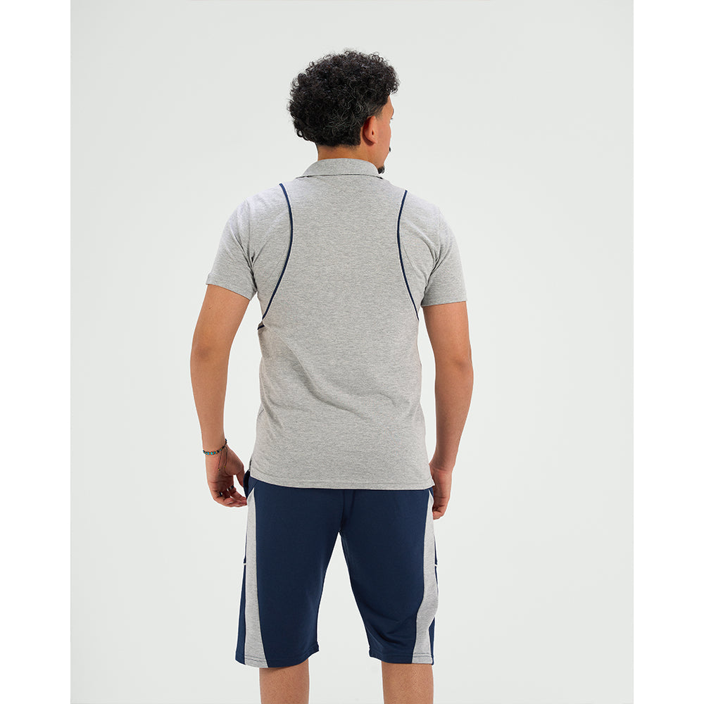 set summer T-shirt & Short  (Grey)