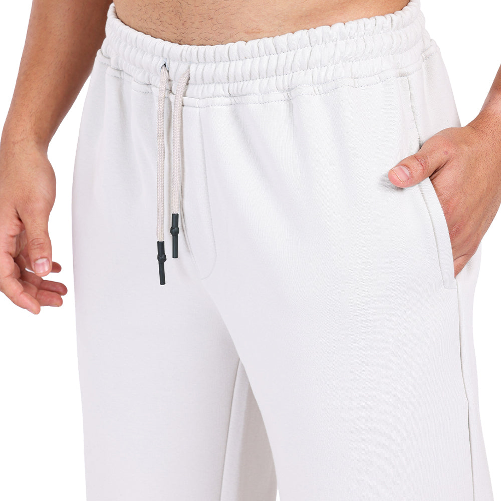 Sweatpants Wide Leg Silver