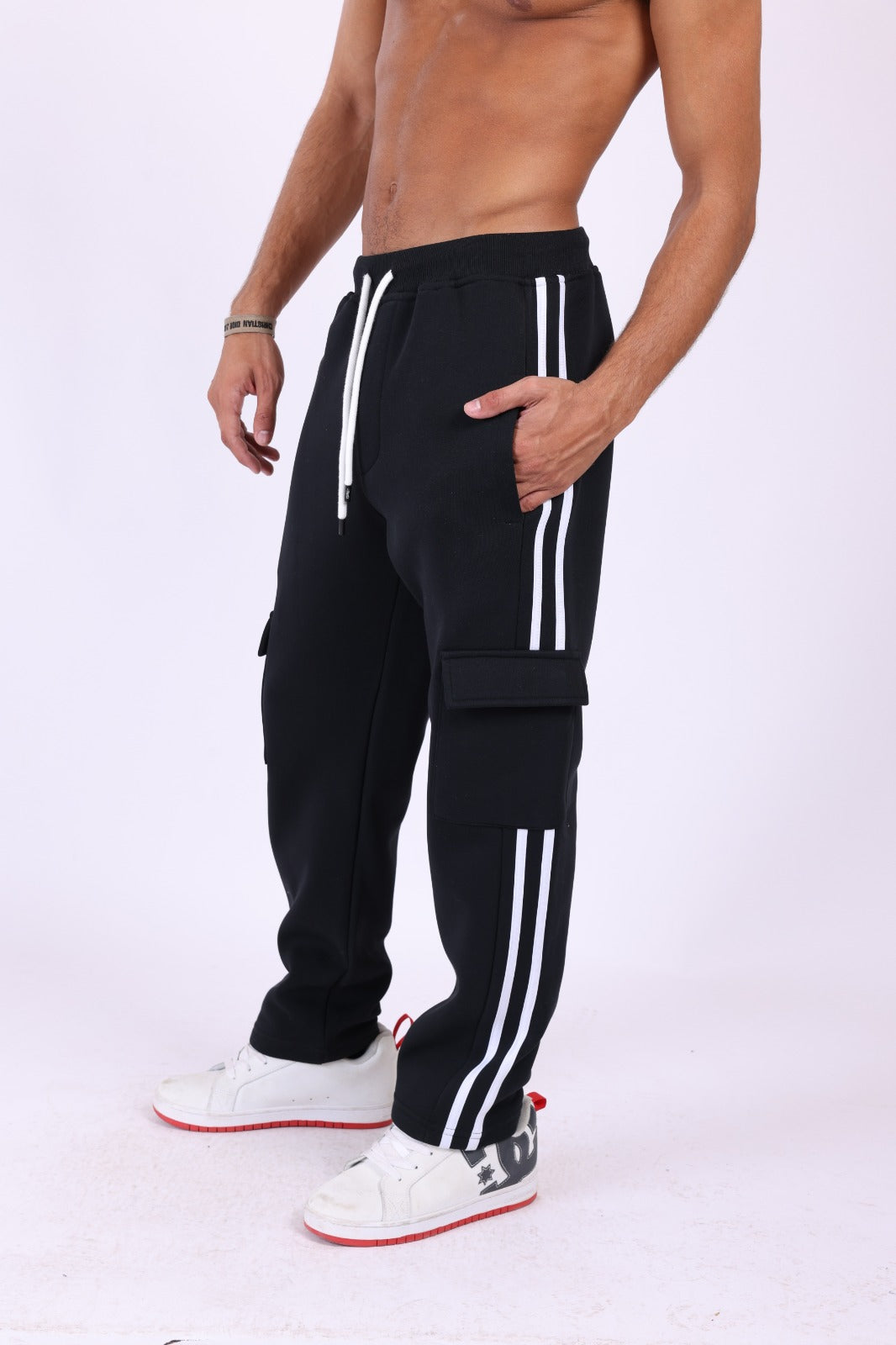 Sweatpants Wide Leg  Black