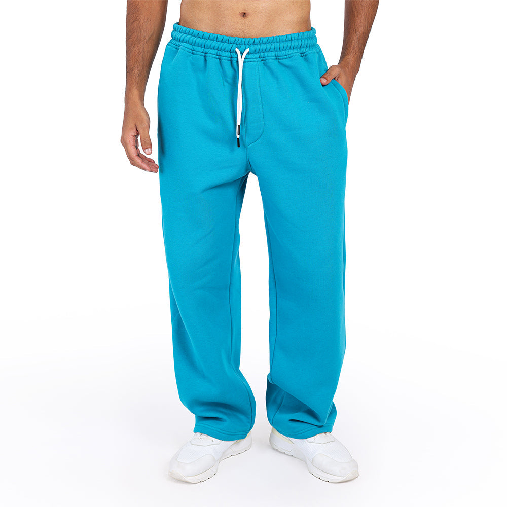 Sweatpants Wide Leg Blue